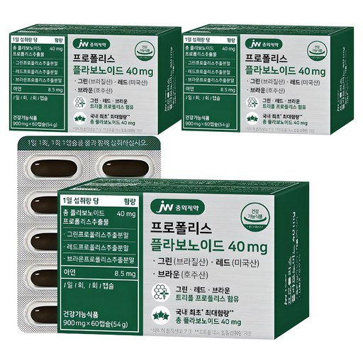 JW중외제약 프로폴리스 플라보노이드 40mg