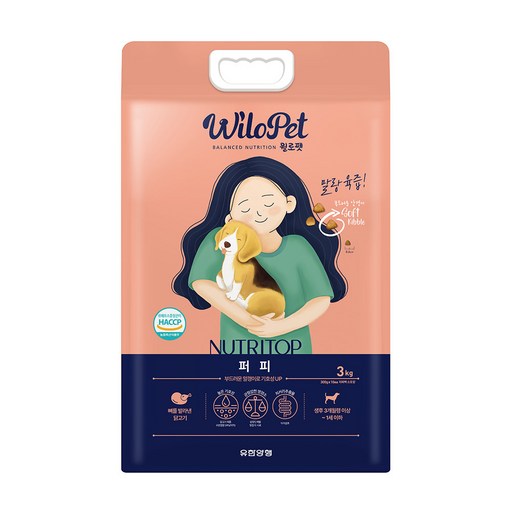 윌로펫 강아지 뉴트리탑 소프트 기능성 사료