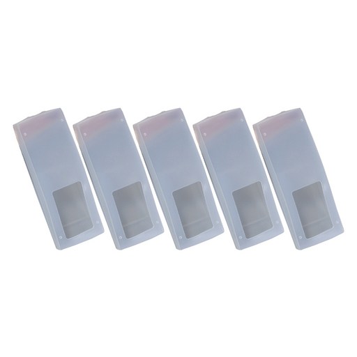 탑피아 간편한 실리콘 리모컨 커버 에어컨숏 12.4 x 4.5 x 2.2 cm 5p