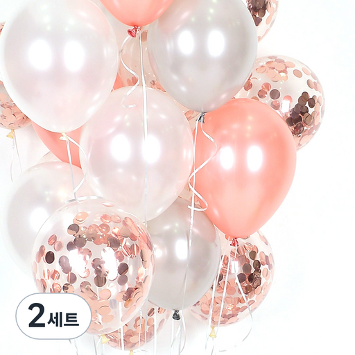 천장풍선20p + 컬링리본3p + 스폰지닷100p 세트