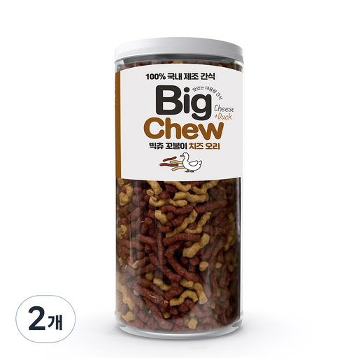 반려동물 빅츄 꼬불이 치즈오리 900g