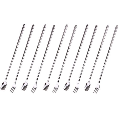 블룸엣홈 체크 샌딩 롱스푼 5p + 롱포크 5p