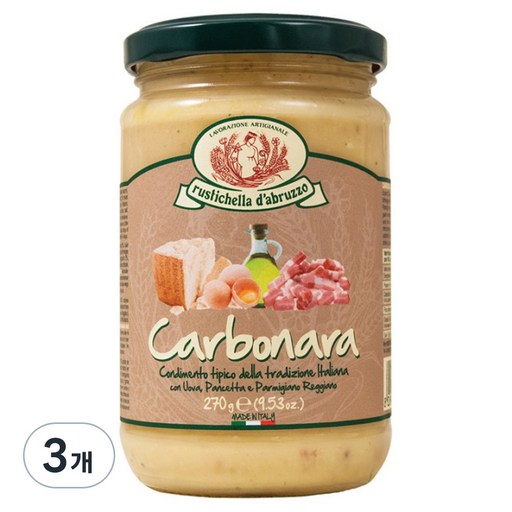 루스티켈라 디 아브루초 까르보나라 파스타 소스