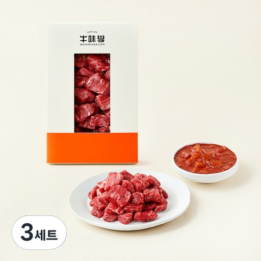 우미학 한우 정성모듬 국거리용 1++등급 300g + 깍두기 만능소스 150g 증정 (냉장)