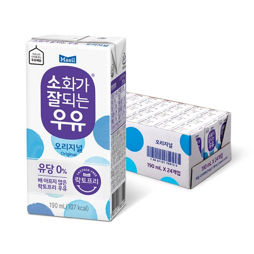 매일소화우유190ml24개