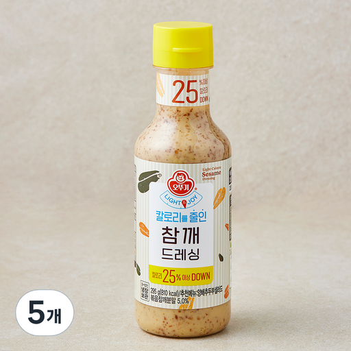 오뚜기 LIGHT & JOY 칼로리를 줄인 참깨 드레싱