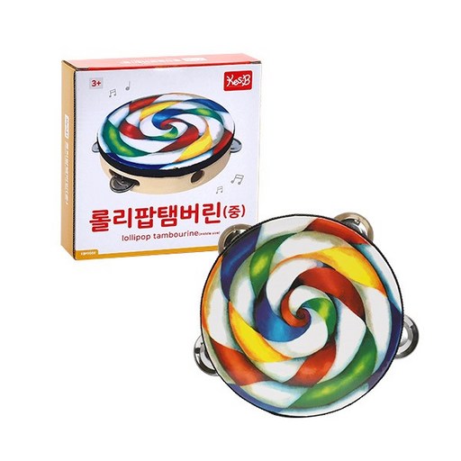 캐스비 맑은소리 롤리팝 탬버린 중