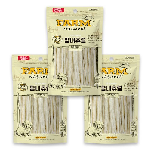 FARM 강아지 크런치앤츄이 스틱껌 간식
