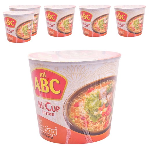ABC 미 인스턴트 컵 라사 바소 사삐 60g