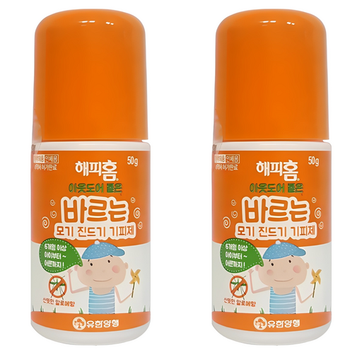 해피홈 아웃도어 롤온 바르는 모기 진드기 기피제