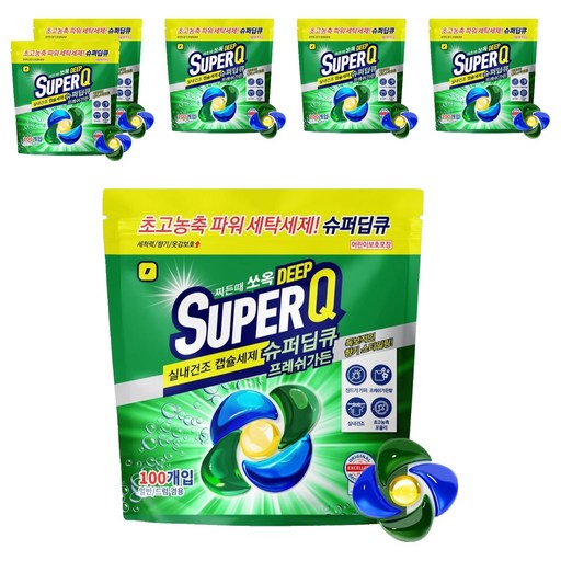 갓성비 캡슐세제 슈퍼딥큐 프레쉬가든향