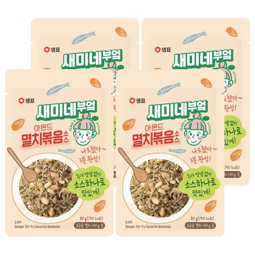 샘표 새미네부엌 아몬드 멸치볶음 소스