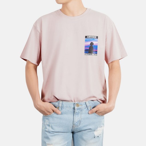 스타토리 남녀공용 로맨틱 오버핏 반팔 티셔츠