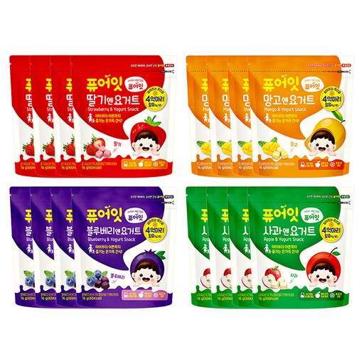 퓨어잇 내이브로 요거트큐브 4종 세트