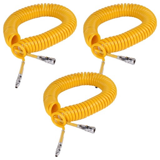 코리아뉴메틱 PE 코일호스 B형 노랑 10mm x 6.5mm x 7.5m