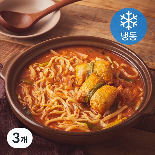 부산깡통시장 유부주머니 김치칼국수전골 (냉동)