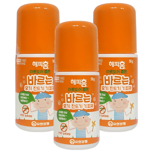 해피홈 아웃도어 롤온 바르는 모기 진드기 기피제