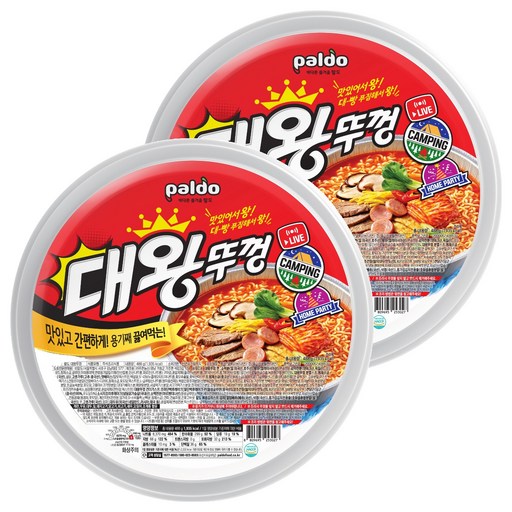 왕뚜껑 팔도 대왕뚜껑 488g