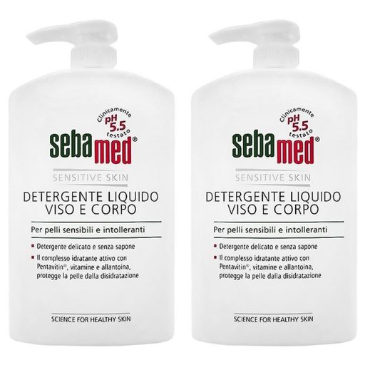 sebamed 施巴 pH5.5 潔膚露 附壓頭 (平行輸入), 2瓶, 1L