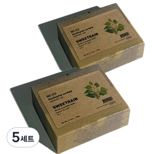 스위트레인 어성초 클렌징 세안비누 130g x 2p + 거품망