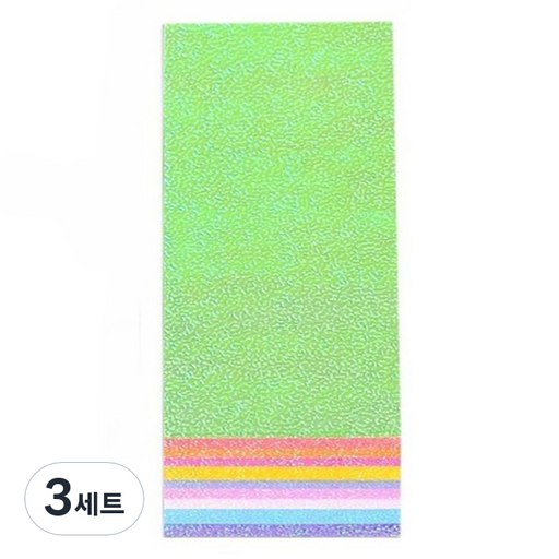 미소로운 반짝이 펄 종이접기 컬러믹스 7 x 14 cm 50p 세트