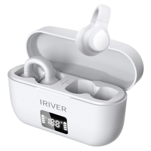 아이리버 오픈타입 무선 5.3 이어커프 블루투스 이어폰, ITW-C1, WHITE