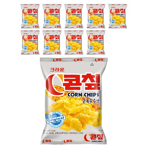 콘칲 크라운 C콘칲 군옥수수맛 70g 4개