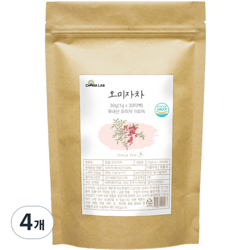 참랩 오미자 건강차 삼각티백