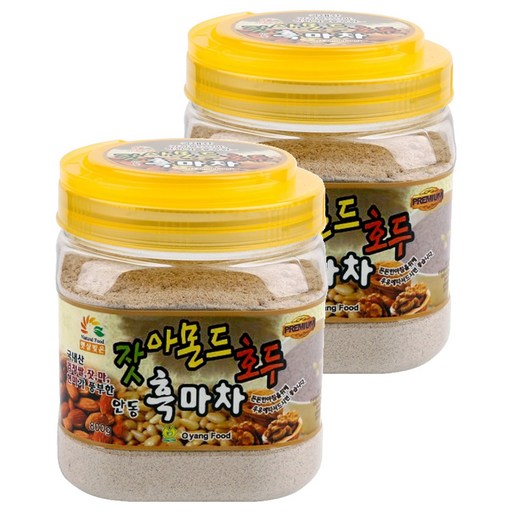 오양식품 잣 아몬드 호두 안동 흑마차