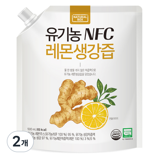 내추럴박스 유기농 NFC 레몬생강 착즙주스
