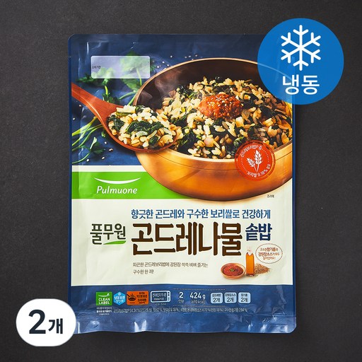 풀무원 곤드레나물 솥밥 200g x 2개 + 소스 12g x 2개 (냉동)