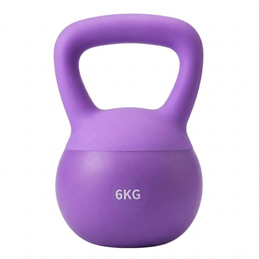 健身軟壺鈴, 紫色, 6kg, 1個