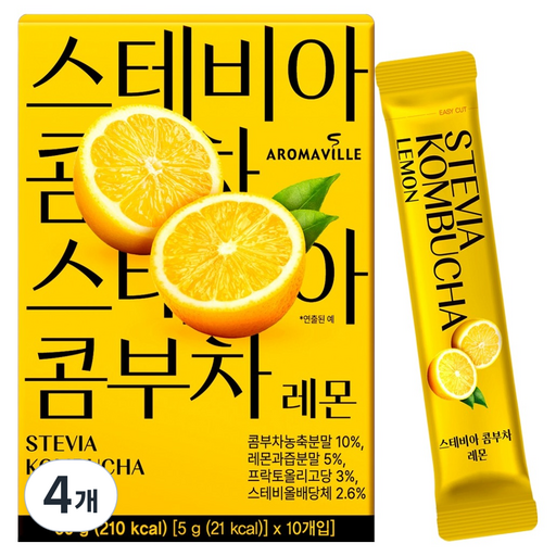 아로마빌 스테비아 콤부차 레몬
