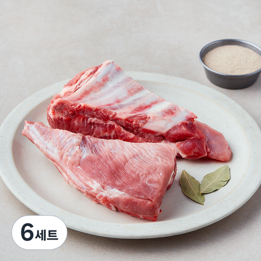 도드람한돈 갈비 수육용 800g + 보쌈 분말스프 40g x 2p 세트 (냉장)