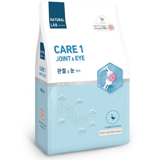 네츄럴랩 강아지 케어1 유기농 기능성 사료