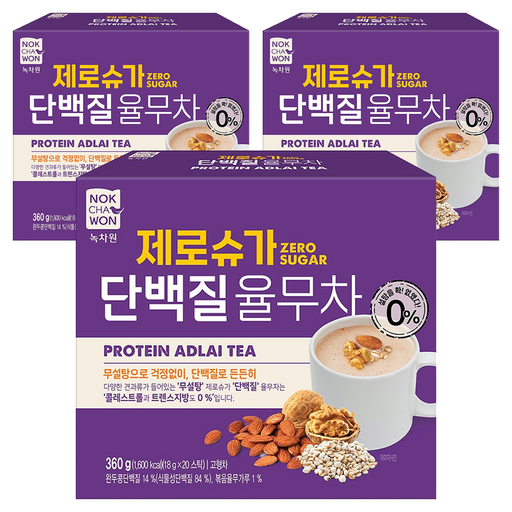 녹차원 제로슈가 단백질 율무차