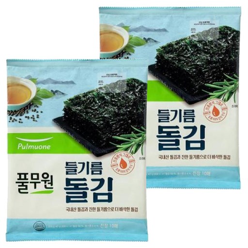 풀무원 들기름 돌김 10p