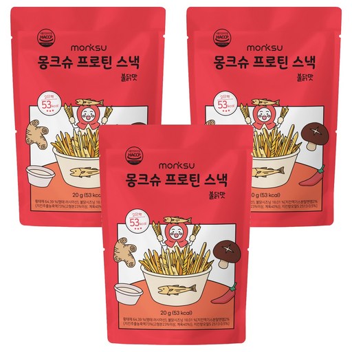 몽크슈 프로틴 스낵 불닭맛