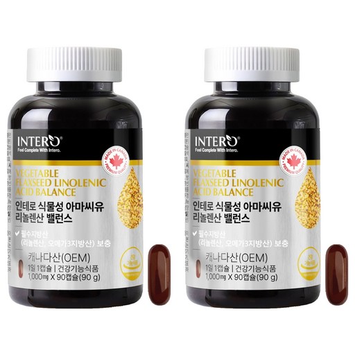 인테로 식물성 아마씨유 리놀렌산 90g
