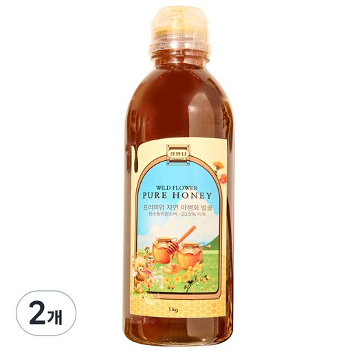 정원담 프리미엄 자연 야생화 순수 벌 꿀