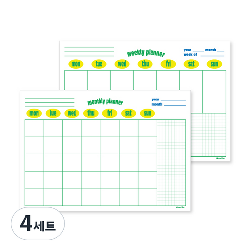 모노라이크 레트로팝 플래너 먼슬리 + 위클리