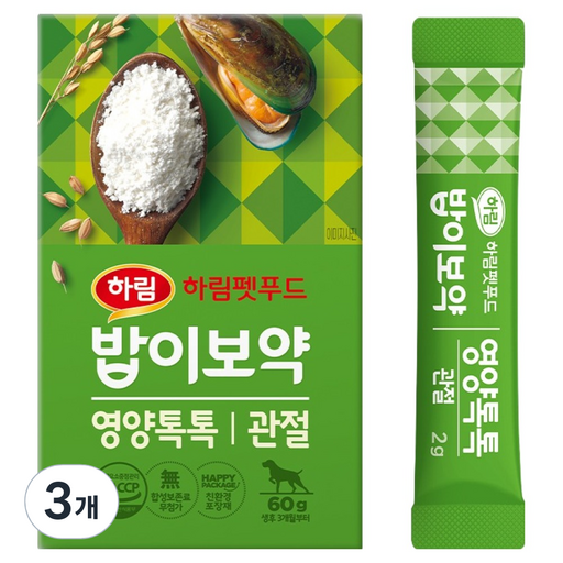 하림펫푸드밥이보약 반려동물 영양톡톡 관절 영양제 60g
