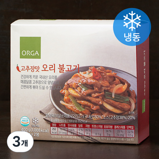 올가 오리 불고기 고추장맛 (냉동)