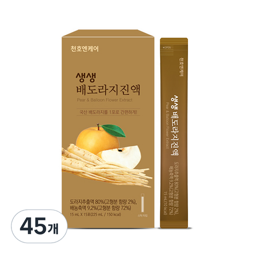 천호엔케어 약도라지 생 도라지와 배 생생 배도라지진액