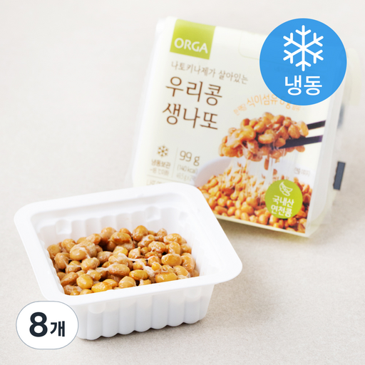 ORGA 나토키나제가 살아있는 우리콩 생나또 (냉동)