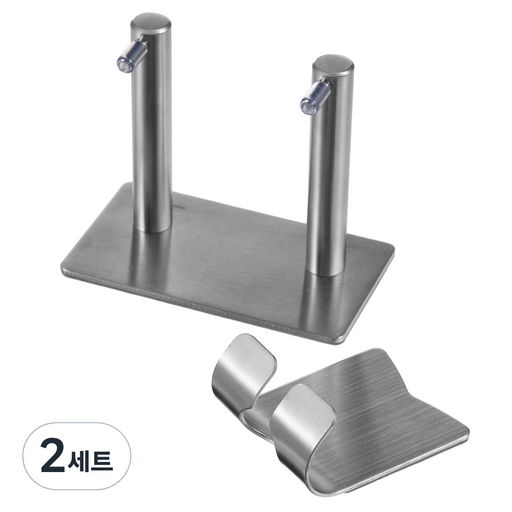 코멧 홈 스테인레스 헤어드라이기 거치대 + 코드 홀더 (정품 3M 스티커)