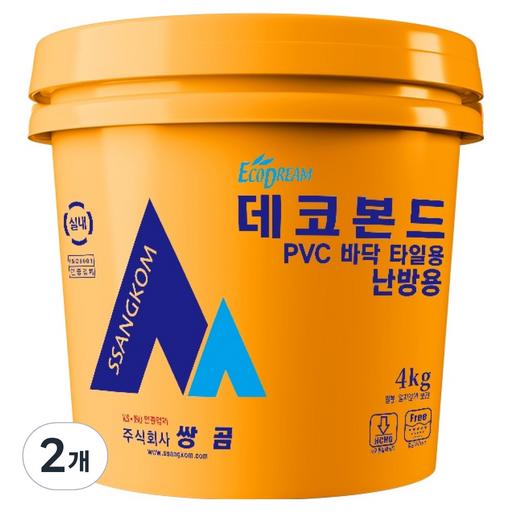 쌍곰 데코본드 난방용 4kg