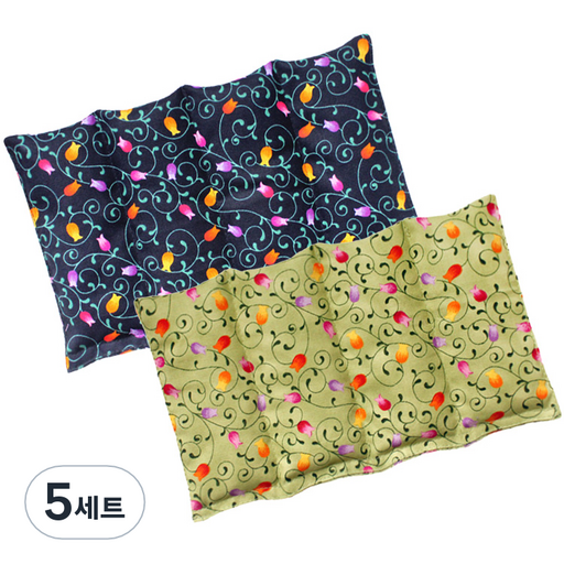 그린라이프 허브 다용도 찜질팩 4단 카키 + 블루 본품 세트