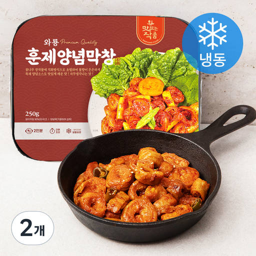 와룡 훈제 양념막창 (냉동)