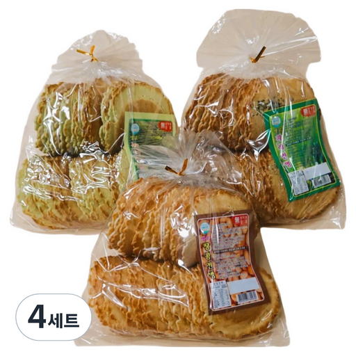 다움 명품 전병 땅콩 + 파래 + 녹차 세트 870g